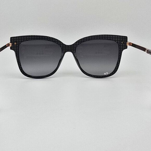 Jimmy Choo Ara Black Gold Frame Dark Grey Gradient Len Cat Eye Sunglasses w Case - Picture 5 of 15